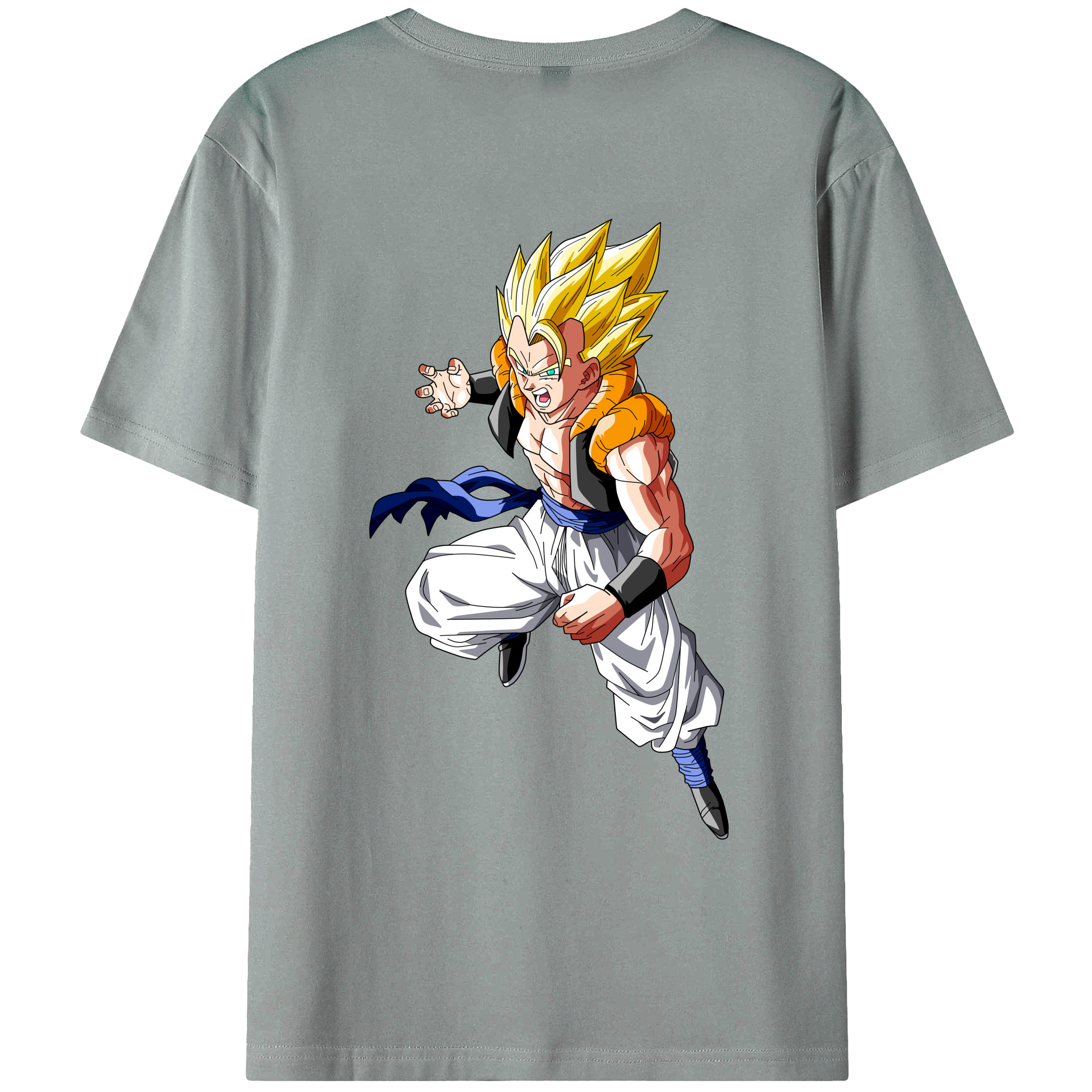 （画像用） ドラゴンボール ベジータ四世（Bejīta Yonsei）DRAGON BALL Vegeta IV 綿100％ メンズ半袖Tシャツ（バックプリント） 通気性